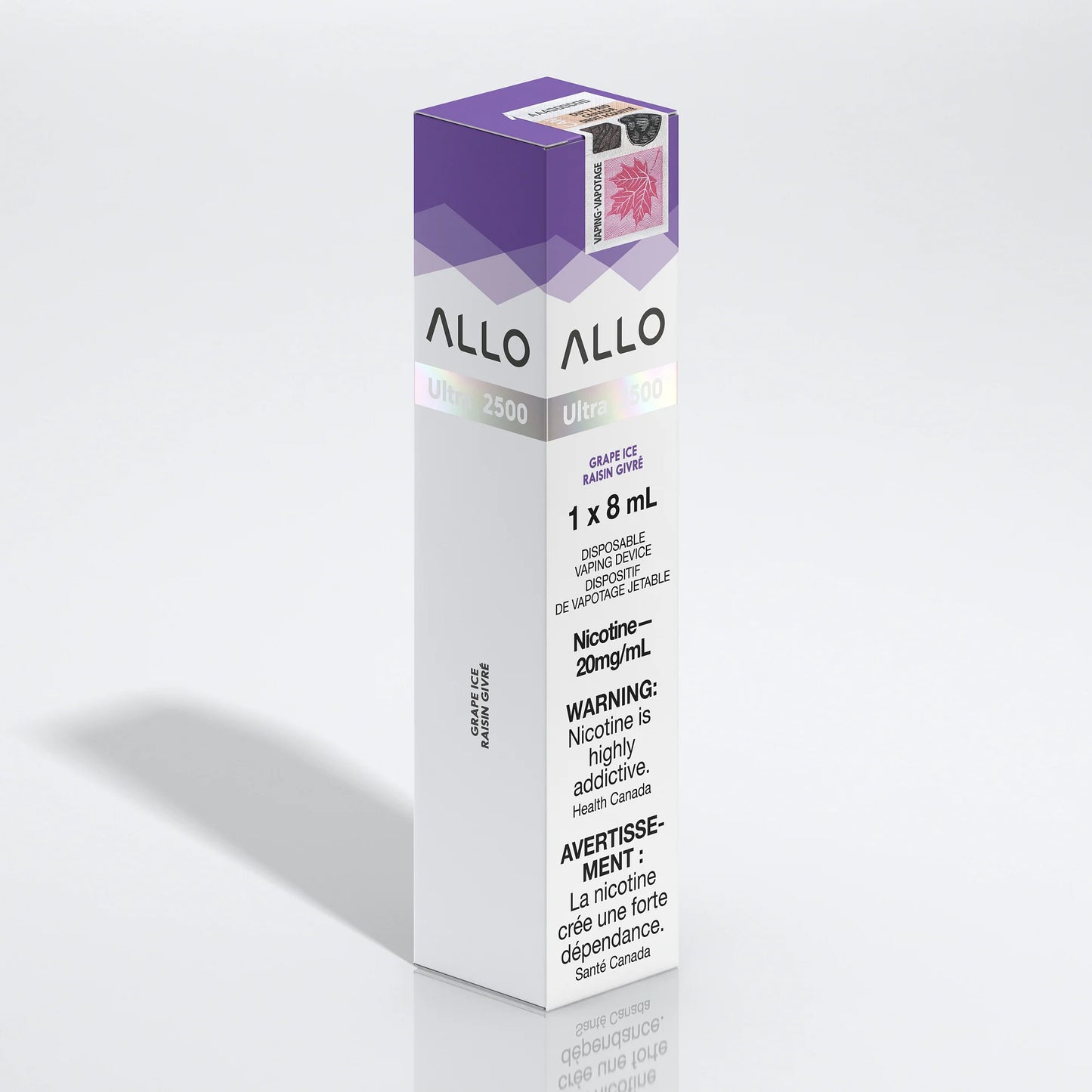 ALLO ULTRA 2500 Disposable Vape Delivery - Grape Ice