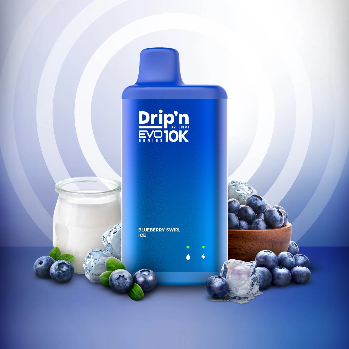 Drip'n EVO 10K Disposable Vape - Blueberry Swirl Ice