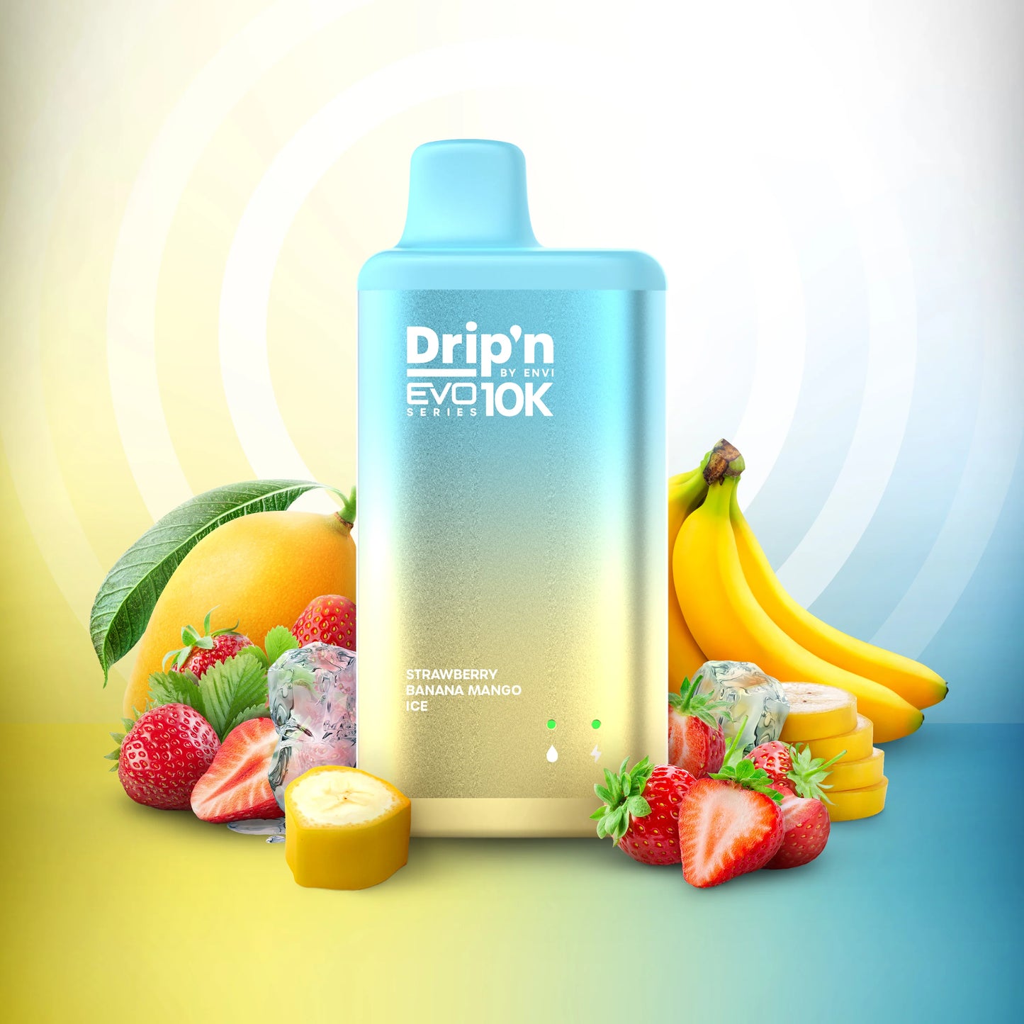 Drip'n EVO 10K Disposable Vape - Strawberry Banana Mango Ice