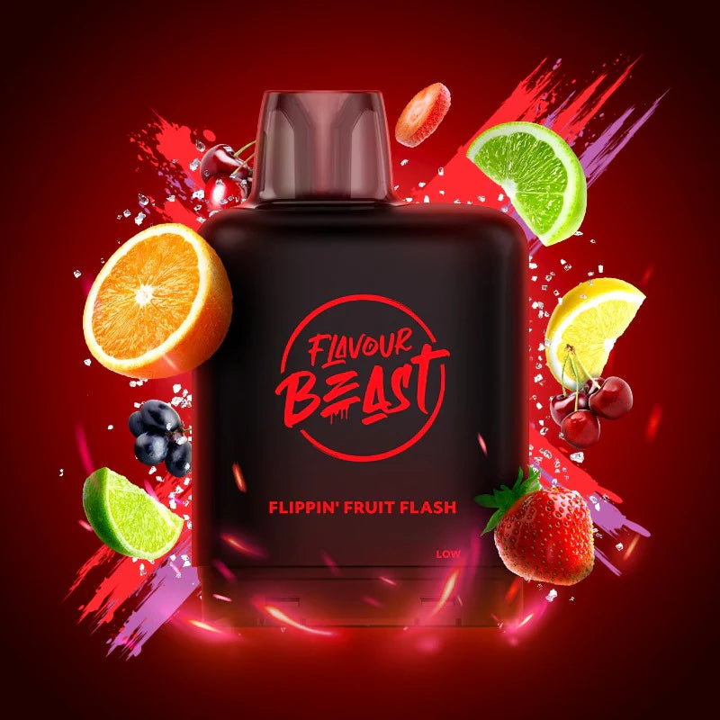 Flavour Beast Level X Boosted Pods Vape Delivery Flippin' Fruit Flash