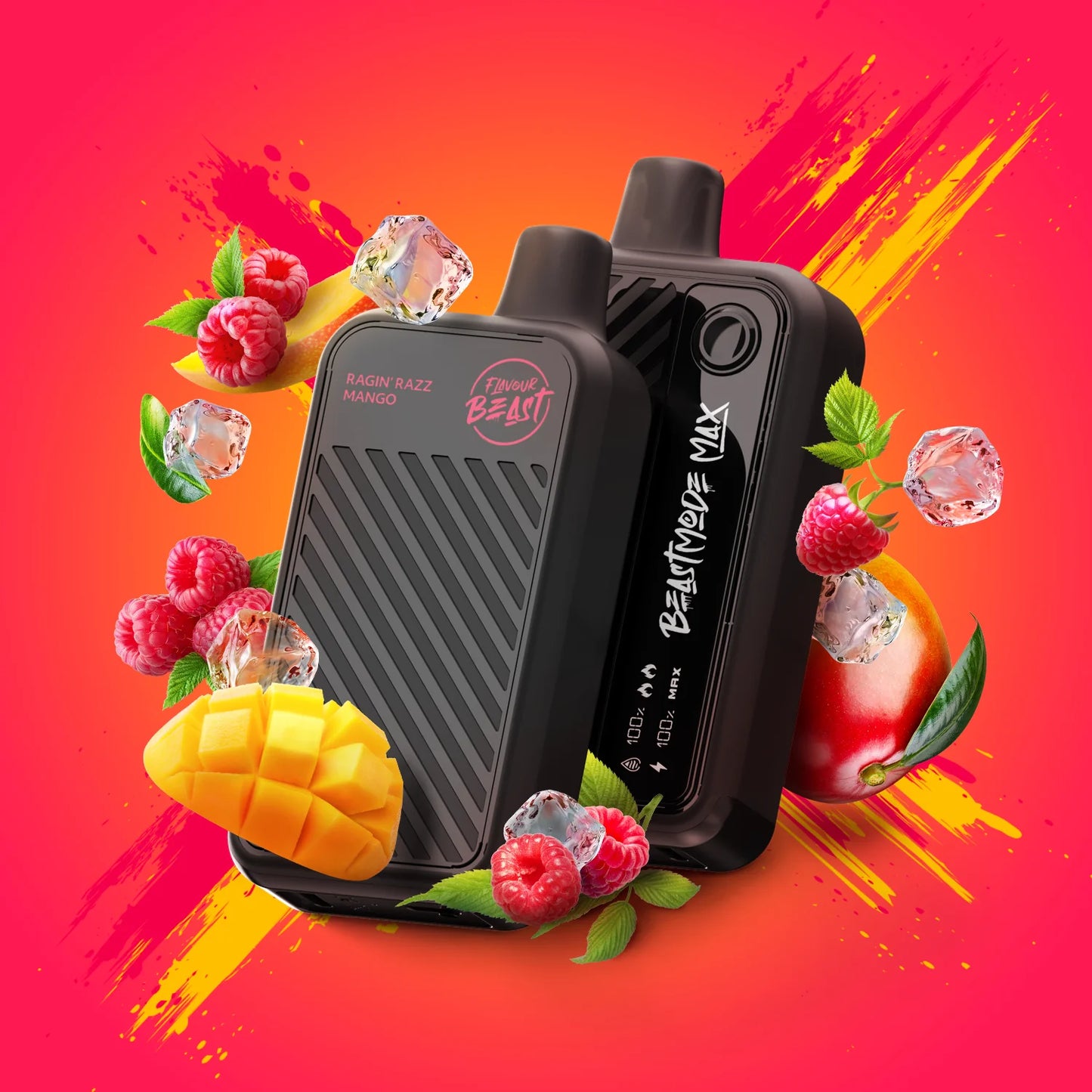 Flavour Beast Mode Max 18K Ragin' Razz Mango Iced