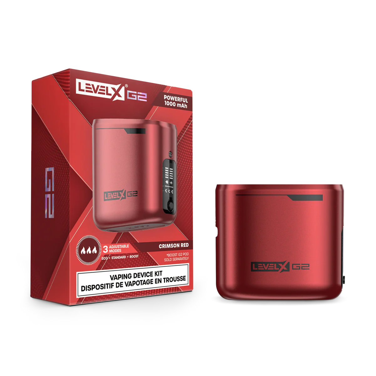 Level X Boost G2 Device Crimson Red Vape Delivery