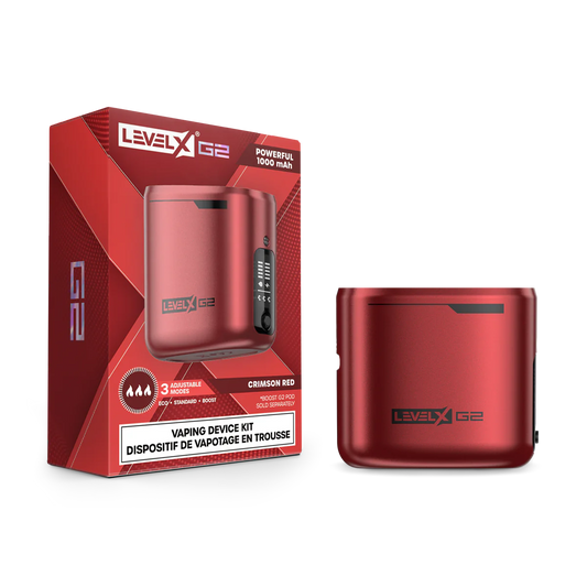 Level X Boost G2 Device Crimson Red Vape Delivery