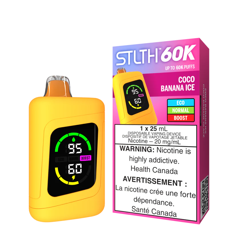 STLTH 60K Disposable for Vape Delivery in Coconut Banana Ice flavour